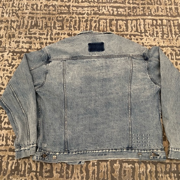 Ksubi Oh G Denim Jacket Acid Trip Trashed OS Small 100% Auth Like New - Picture 2 of 2